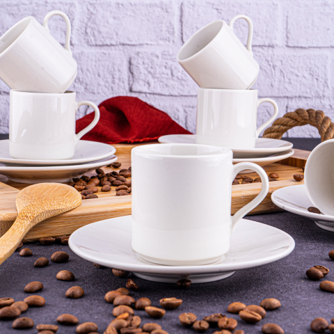 Melda - 6 Kişilik Kahve Fincan Takımı