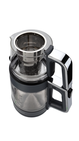 Zelda - Cam Hazneli Çay Makinesi Gri