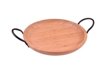 Panola - Kulplu Yuvarlak Tepsi