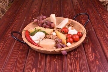 Panola - Kulplu Yuvarlak Tepsi