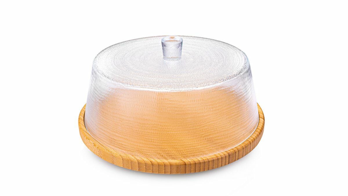 Hira - Cam kapaklı Kek Fanusu 30 cm