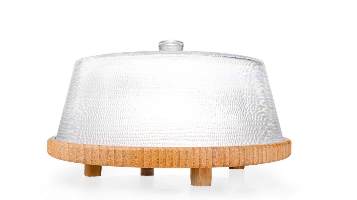 Hira - Cam kapaklı Kek Fanusu 30 cm