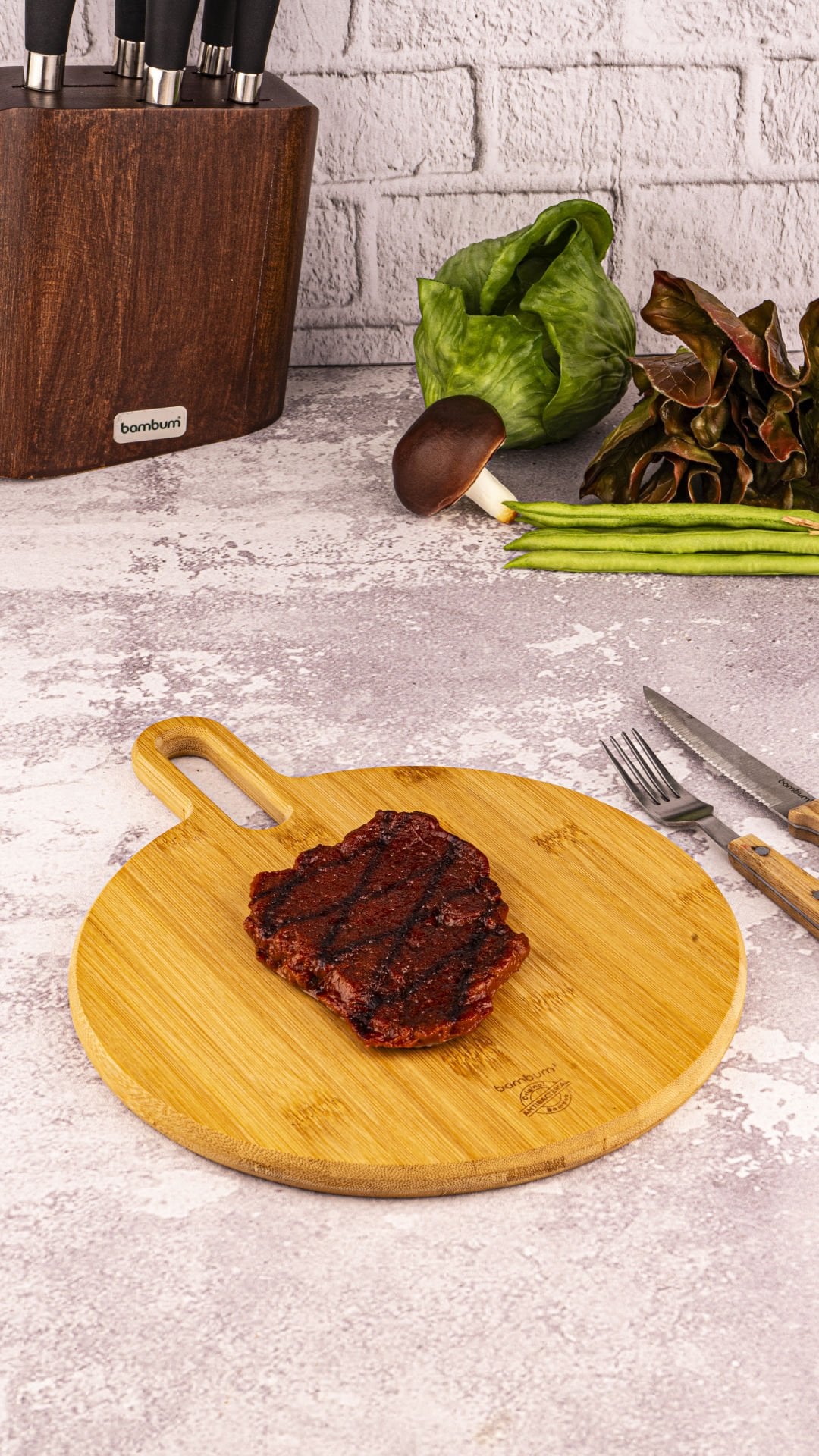 Bild Kesme & Sunum Tahtası Yuvarlak