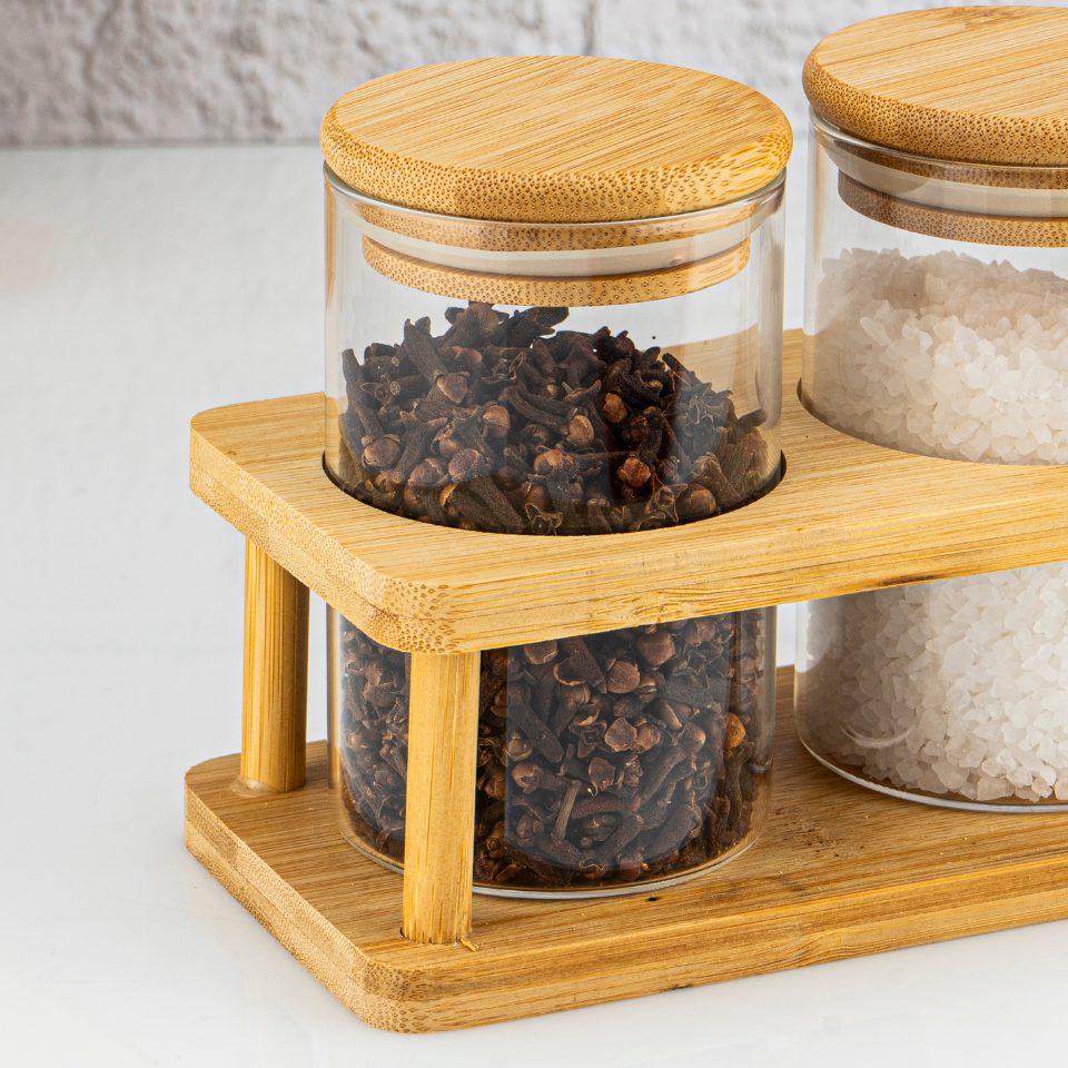 Andra - 4 Parça Standlı Baharatlık Seti Büyük