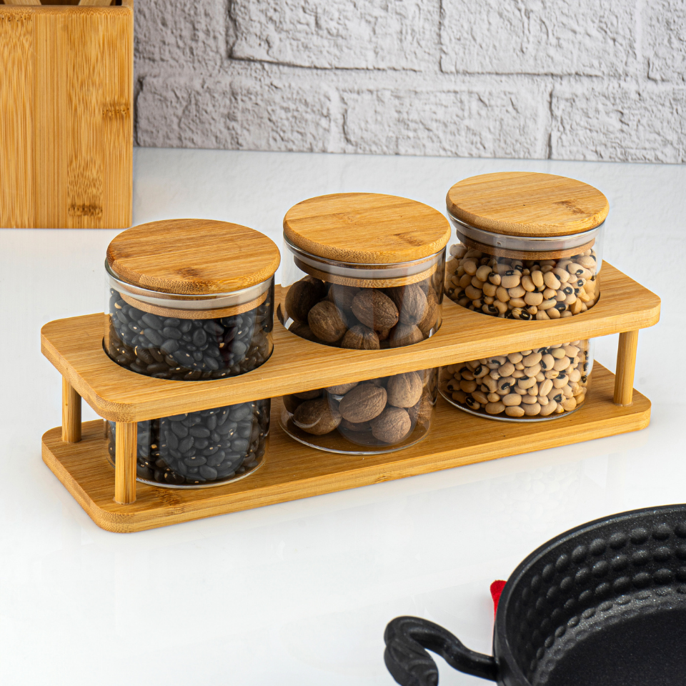 Andra - 4 Parça Standlı Baharatlık Seti Küçük