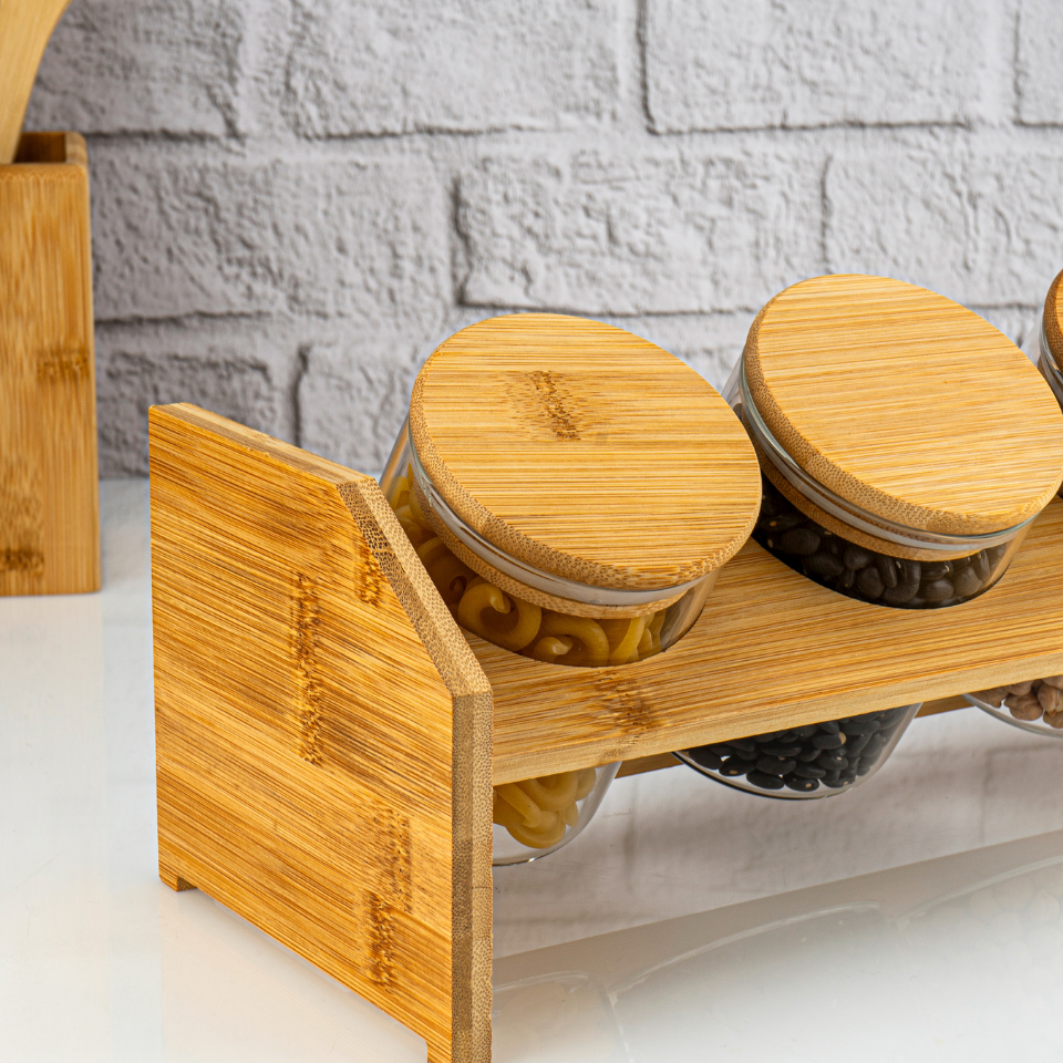 Tier - 5 parça Tek Katlı Standlı Baharatlık Büyük