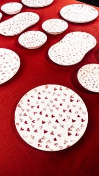 Pera Love - 14 Parça Porselen Kahvaltı Takımı