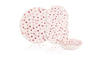 Pera Love - 14 Parça Porselen Kahvaltı Takımı