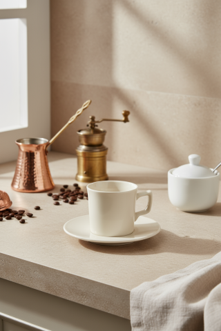 Melsa - 6 Kişilik Kahve Fincan Takımı