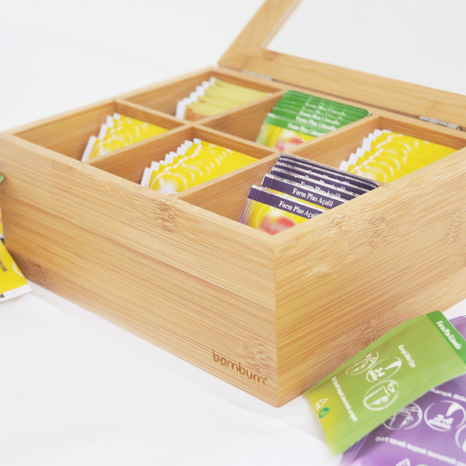 Misto - 6 Bölmeli Çay Kutusu