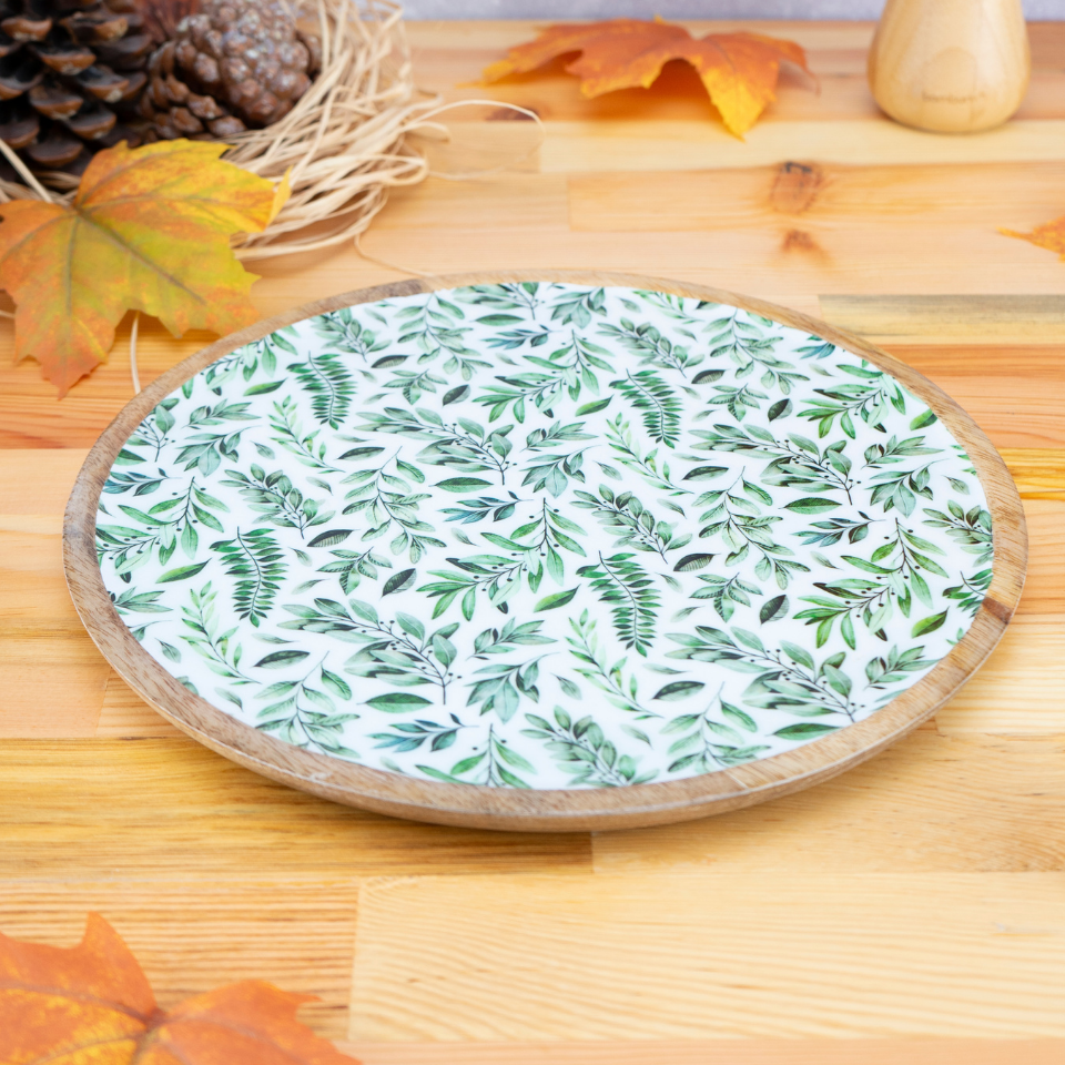 Kangura - Yuvarlak Tepsi Yaprak Büyük