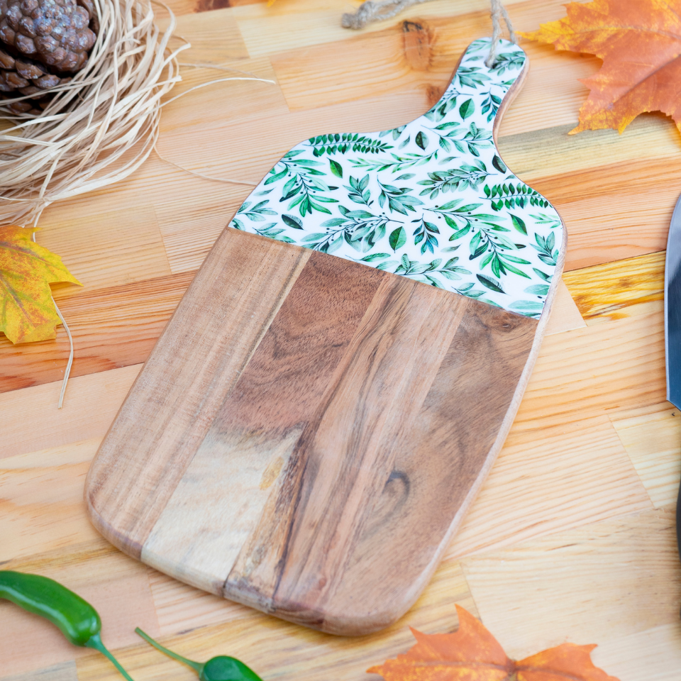 Kangura - Dikdörtgen Kesme Tahtası Yaprak