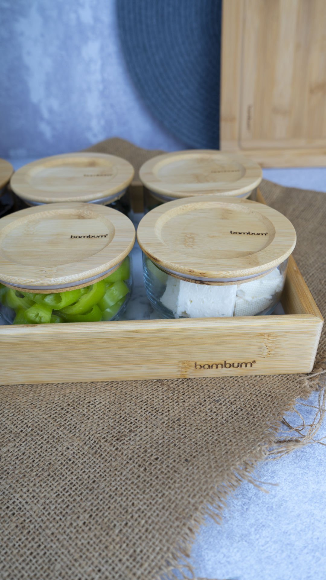 Duo - 13 Parça Cam Kahvaltılık Mermer Desenli