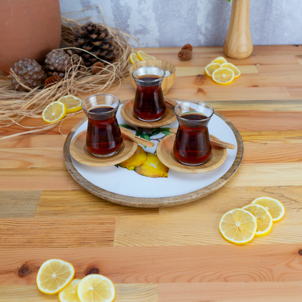 Kangura - Yuvarlak Tepsi Limon Büyük