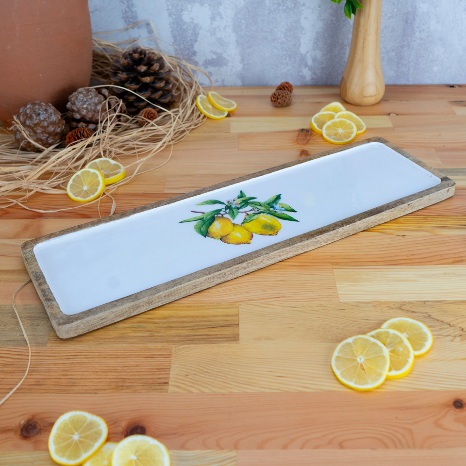 Kangura - Dikdörtgen Tepsi Limon Büyük