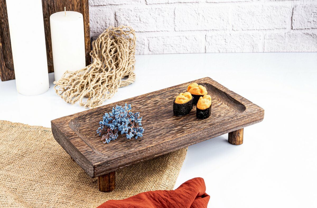 Beris - Kulplu Tepsi Dikdörtgen Küçük