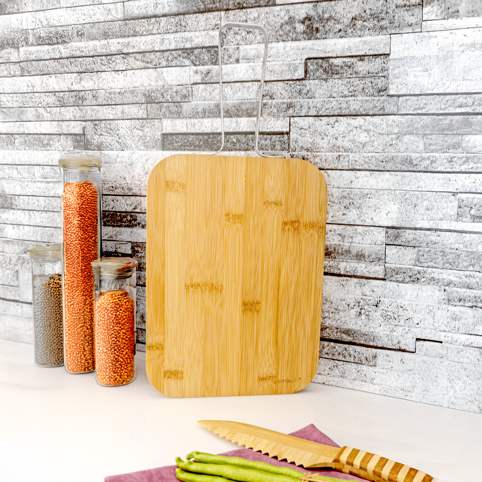 Zoe - Çelik Saplı Kesme Tahtası Orta