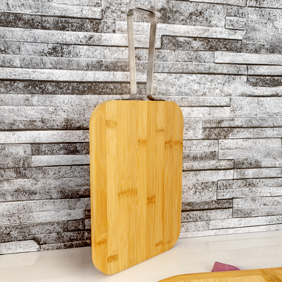 Zoe - Çelik Saplı Kesme Tahtası Orta