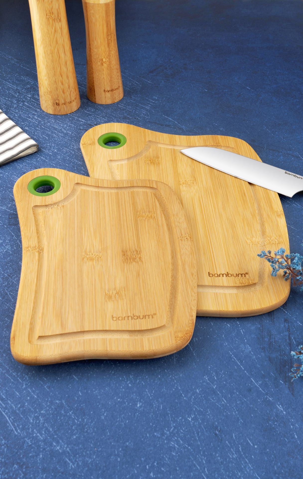 Bambum Zeri  İkili Kesme Tahtası