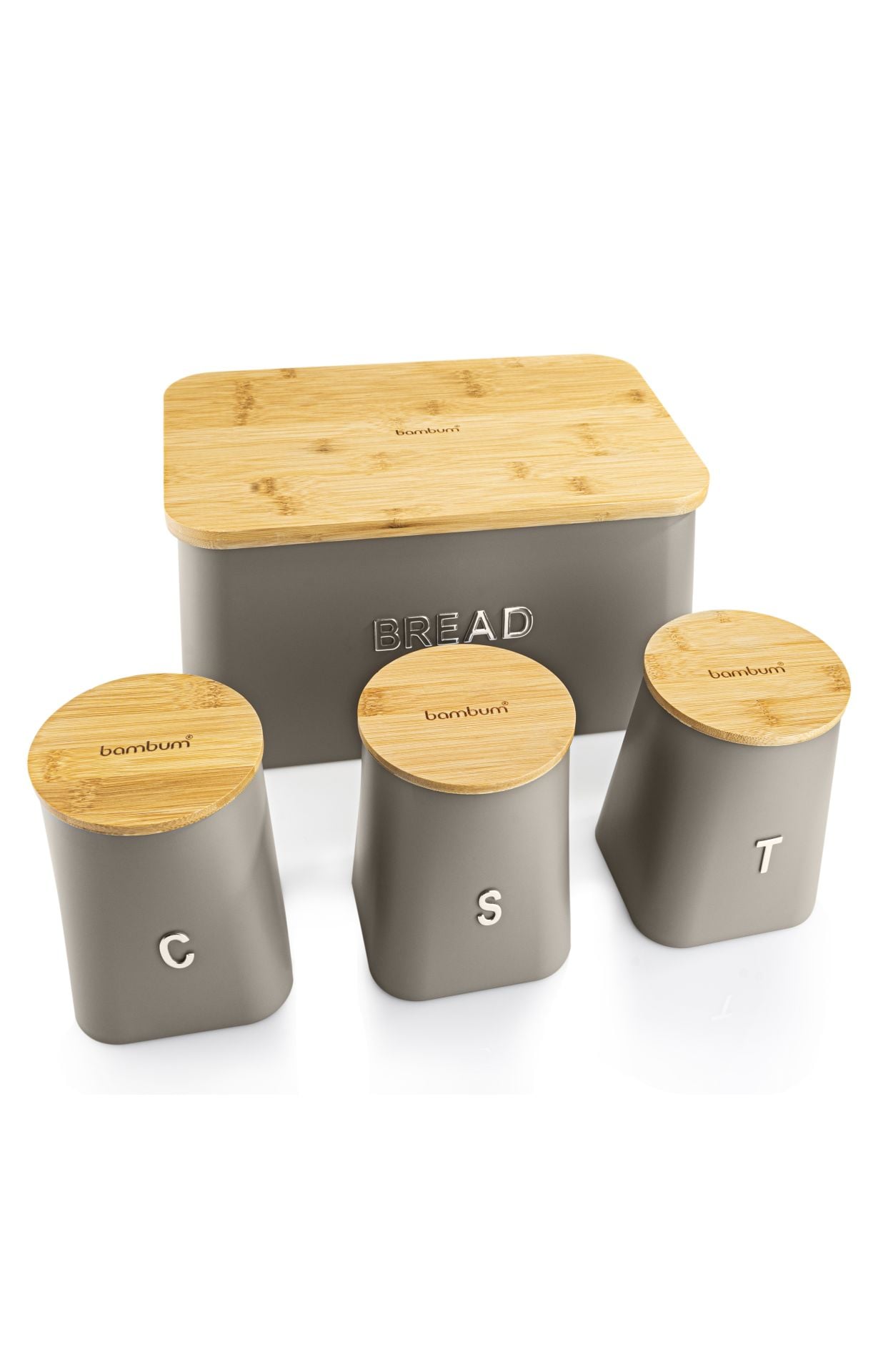 Tortino - Baharatlıklı Bambu Kapaklı Ekmek Saklama Kabı