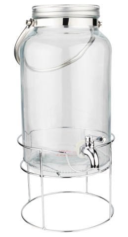 Crystal - Metal Standlı Cam Sebil 6L