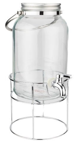 Crystal - Metal Standlı Cam Sebil 3.5L