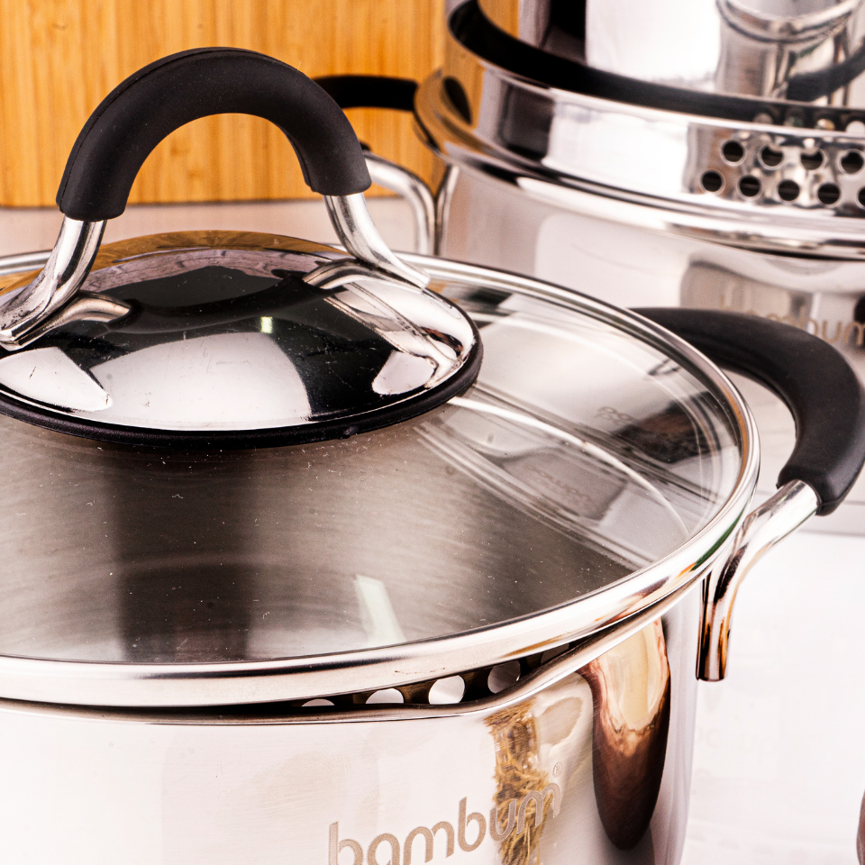 Stellar - 8 Parça Çelik Tencere Seti