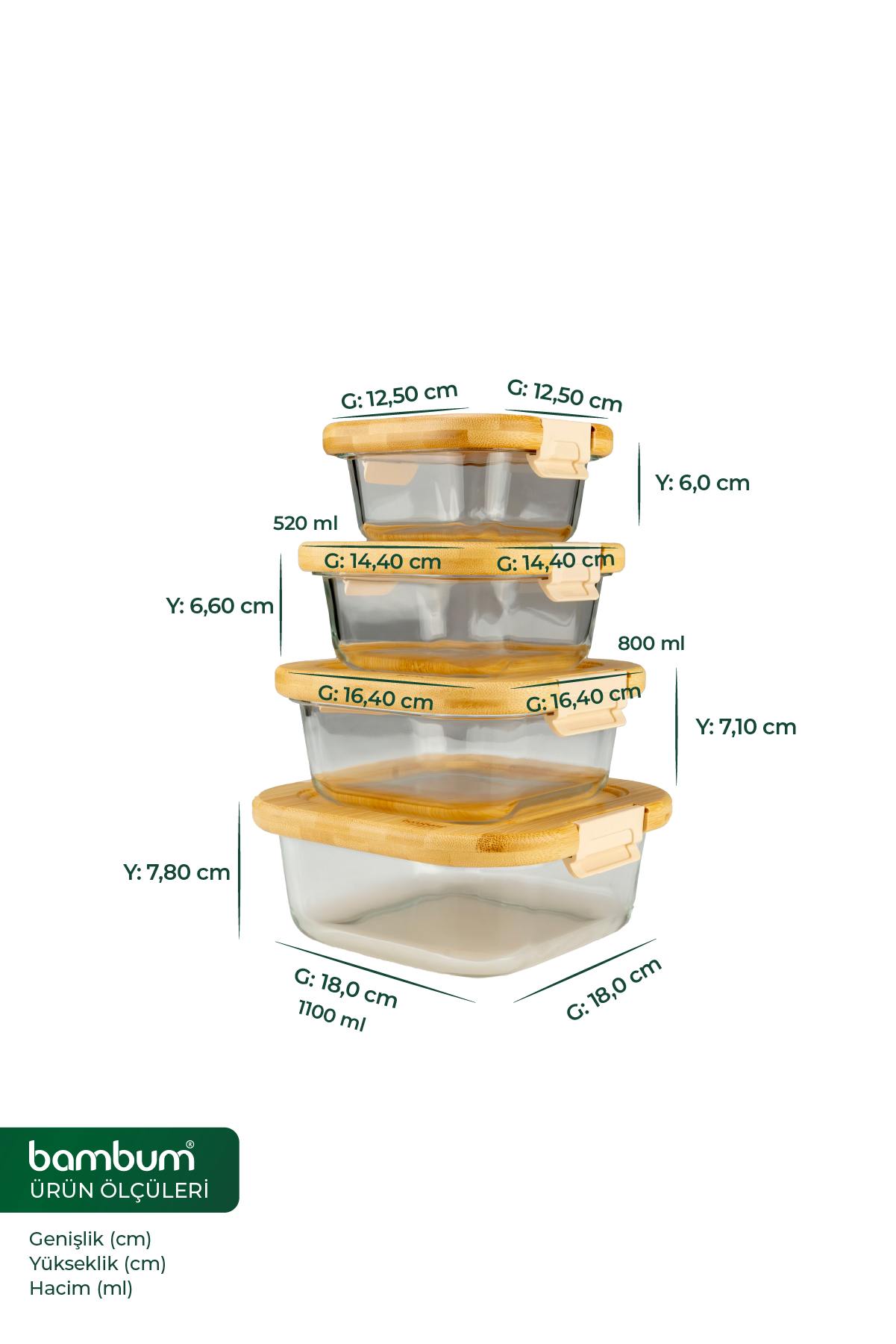 Patina - 4'lü Saklama Seti