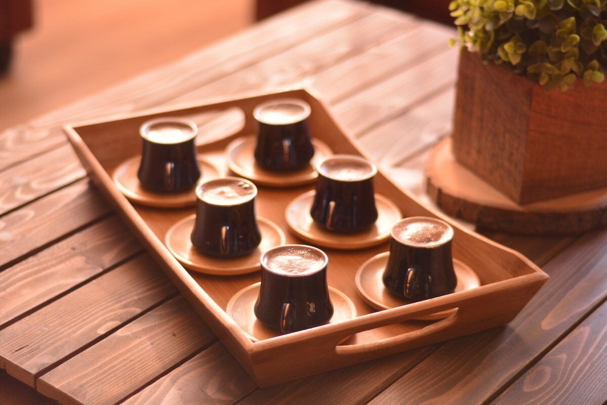 Harem - 6 Kişilik Kahve Fincan Takımı Yakut