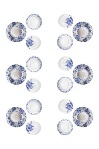 Moderna - 24 Parça Yemek Takımı Blue