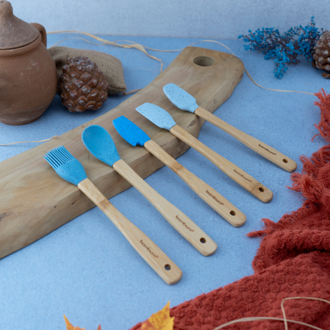 Zolly - 5’li Spatula Seti Mavi