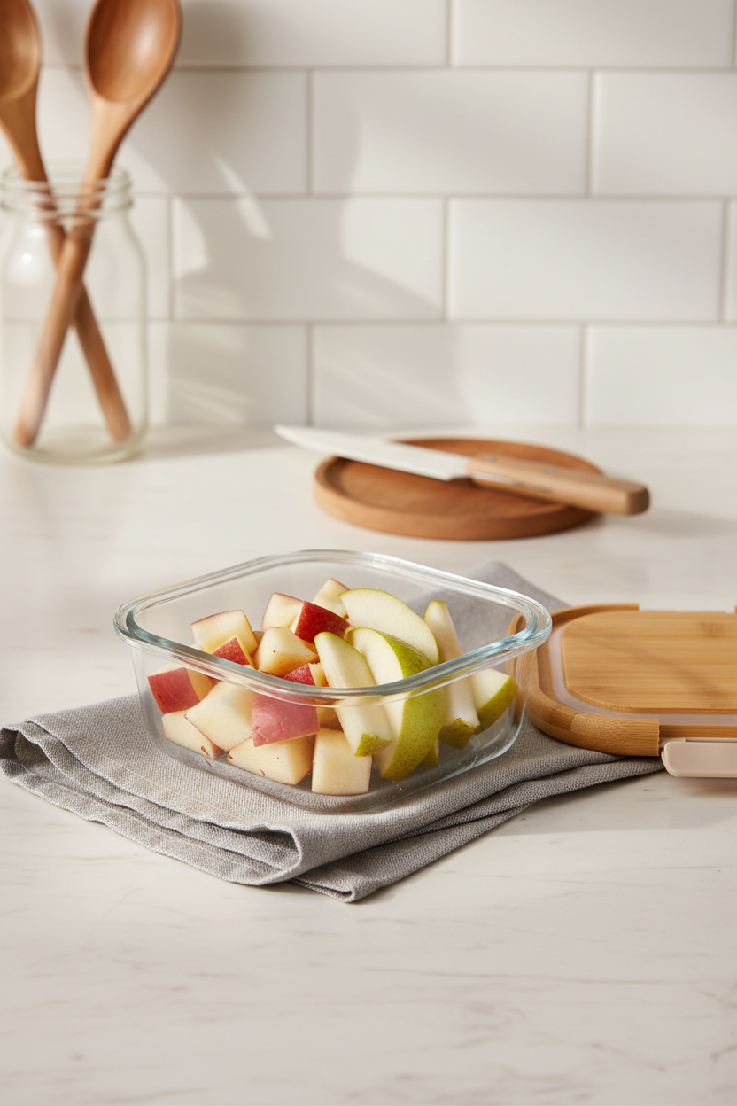 Patina - Kare Kilitli Cam Saklama Kabı 520 ml