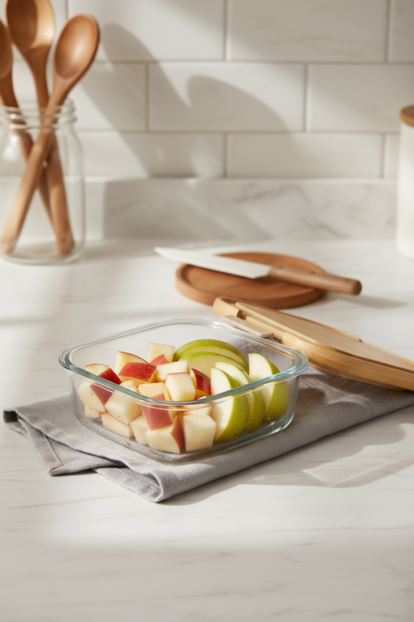 Patina - Kare Kilitli Cam Saklama Kabı 1100 ml