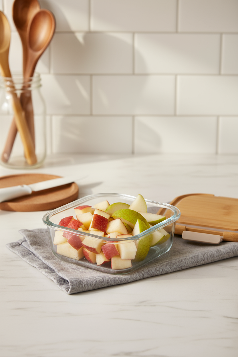 Patina - Kare Kilitli Cam Saklama Kabı 1100 ml