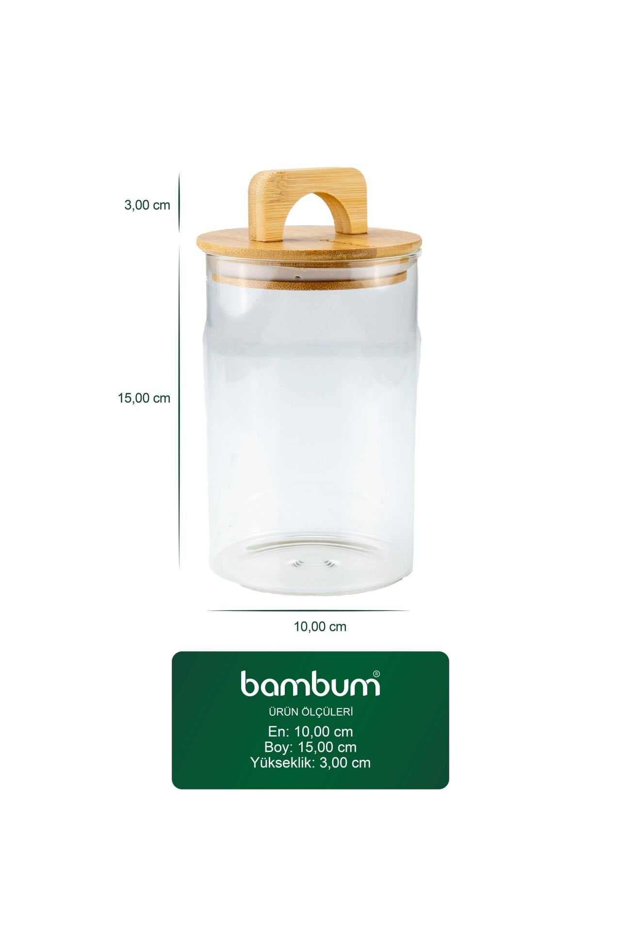 Ciri - Bambu Kapaklı Baharatlık 15 cm