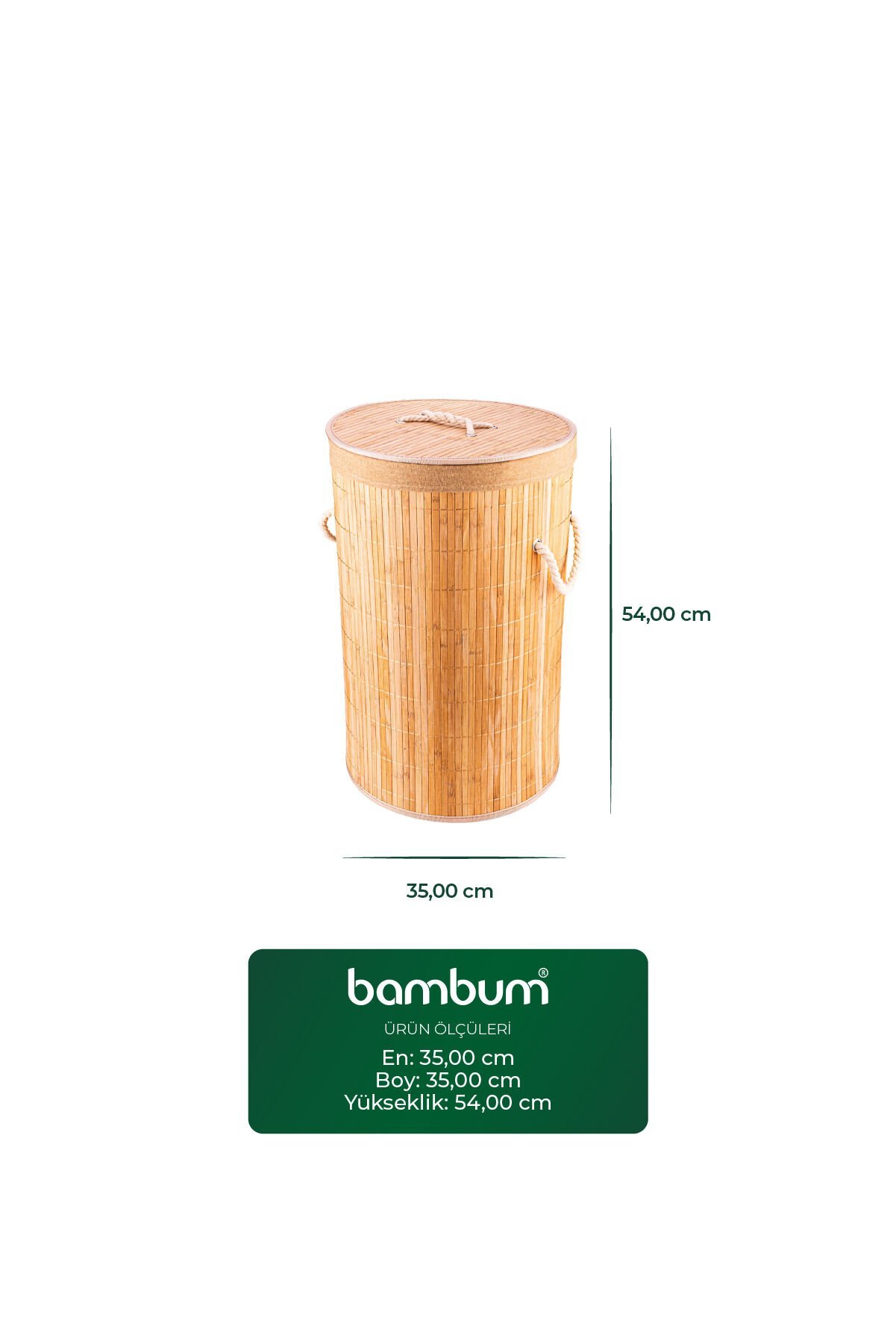 Linen - Çamaşır Sepeti Yuvarlak