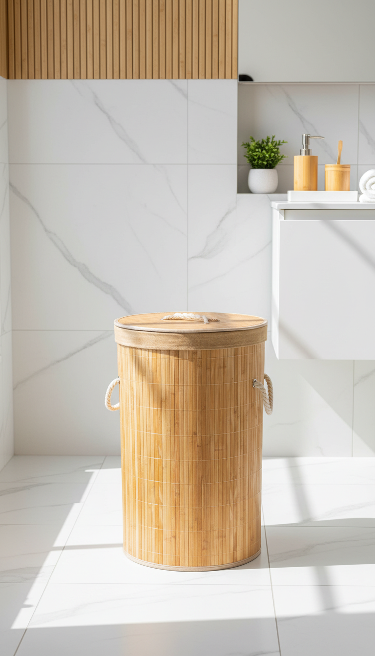 Linen - Çamaşır Sepeti Yuvarlak