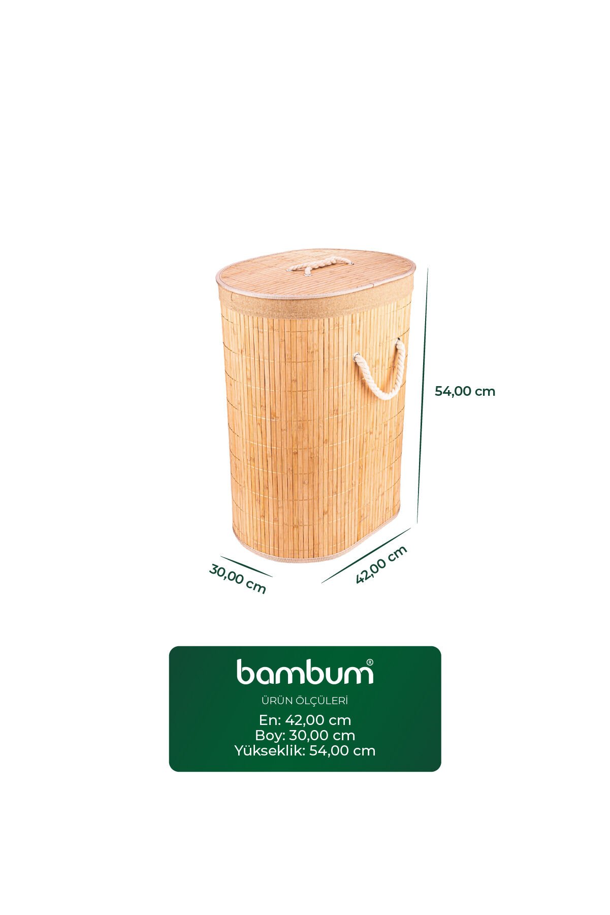 Linen - Çamaşır Sepeti Oval