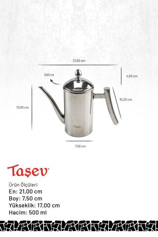 Zed - Çok Amaçlı Çelik Demlik 500ml