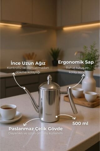 Zed - Çok Amaçlı Çelik Demlik 500ml