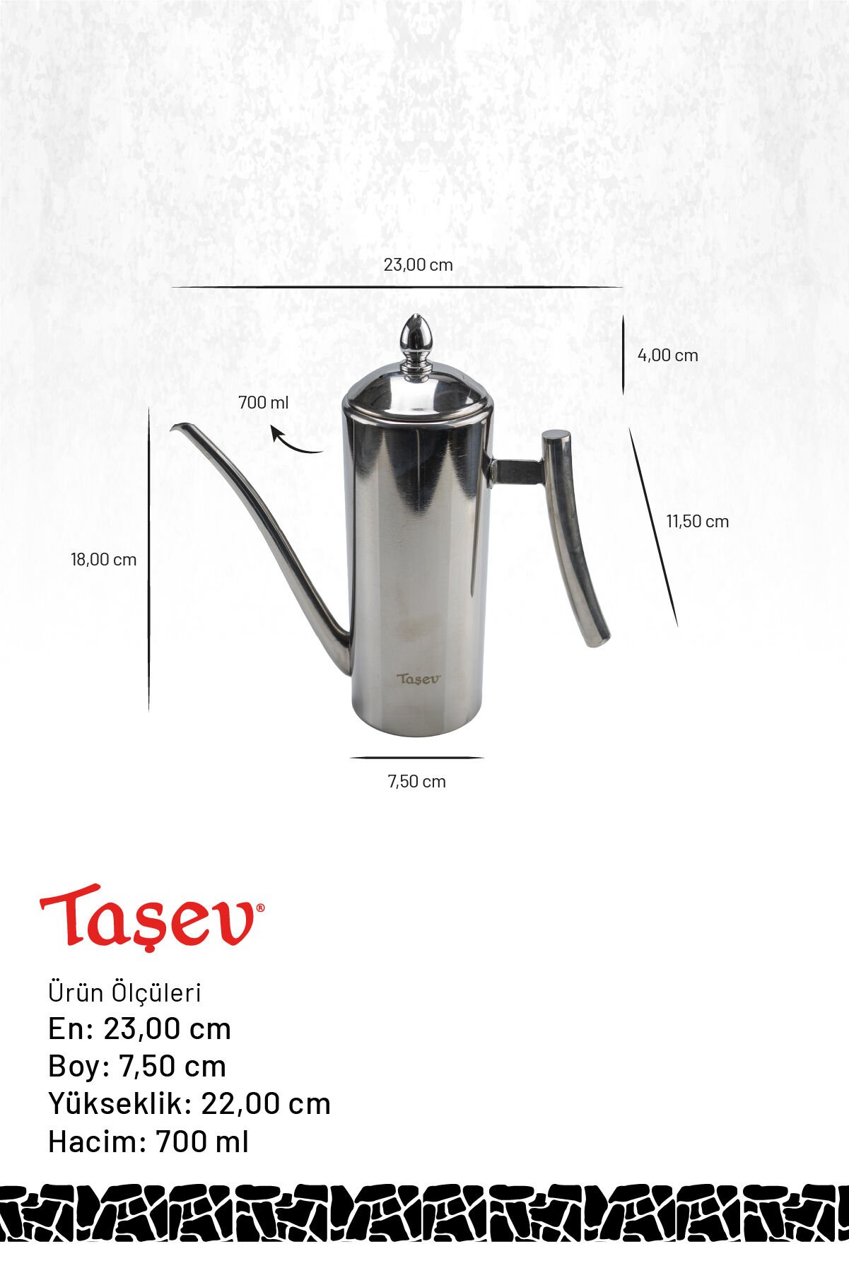 Zed - Çok Amaçlı Çelik Demlik 700ml