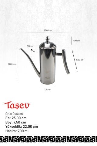 Zed - Çok Amaçlı Çelik Demlik 700ml