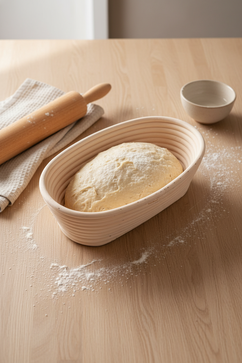 Puder - Ekmek Mayalama Sepeti Oval 24 cm