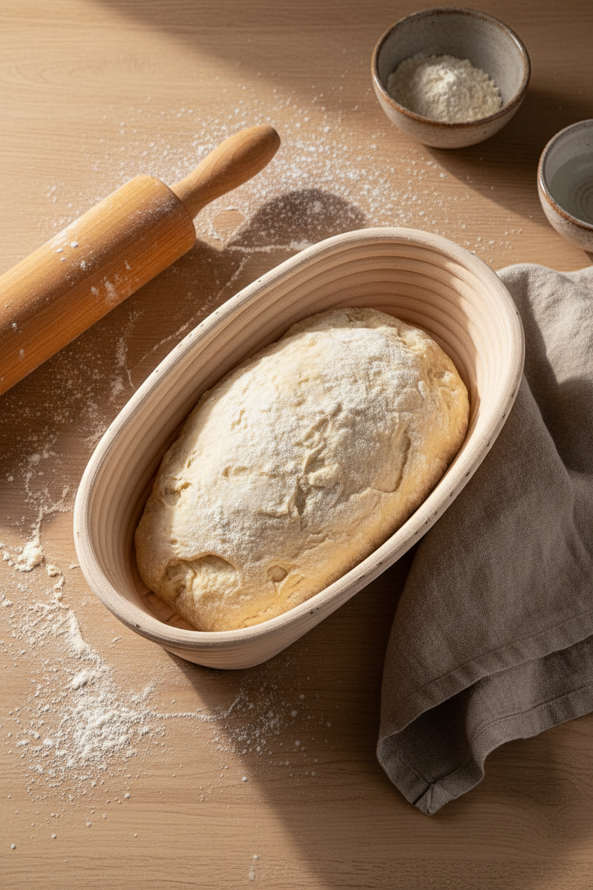 Puder - Ekmek Mayalama Sepeti Oval 24 cm