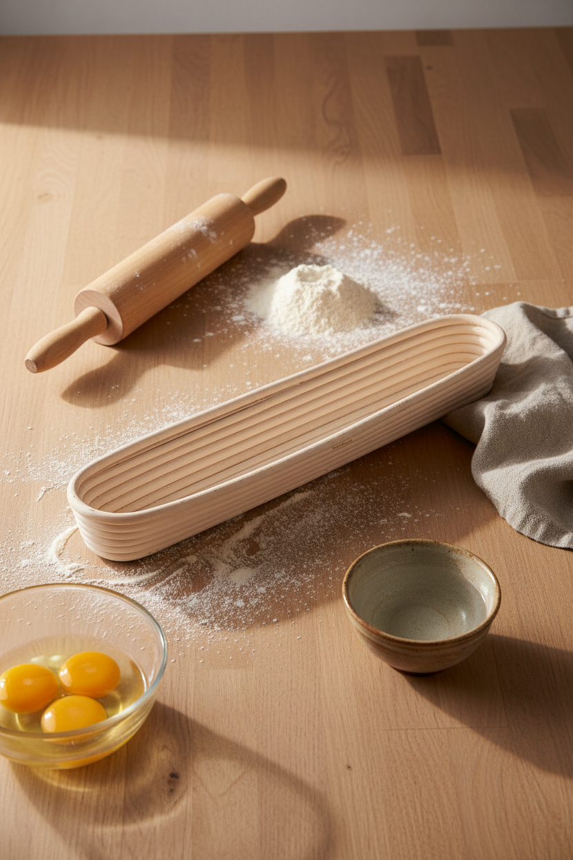 Puder - Ekmek Mayalama Sepeti Oval 44 cm