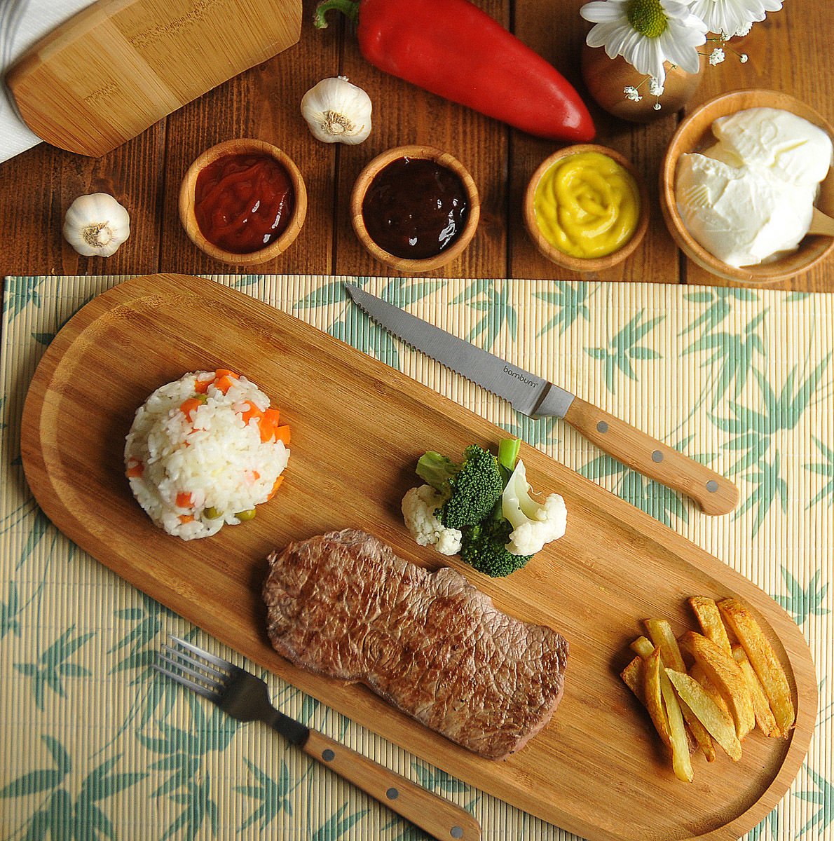 Latte - Dikdörtgen Tepsi Küçük