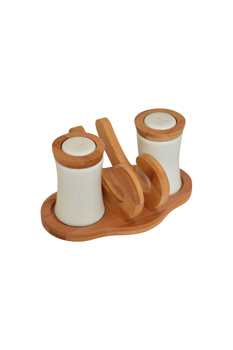 Chava - Peçetelikli Tuzluk & Biberlik