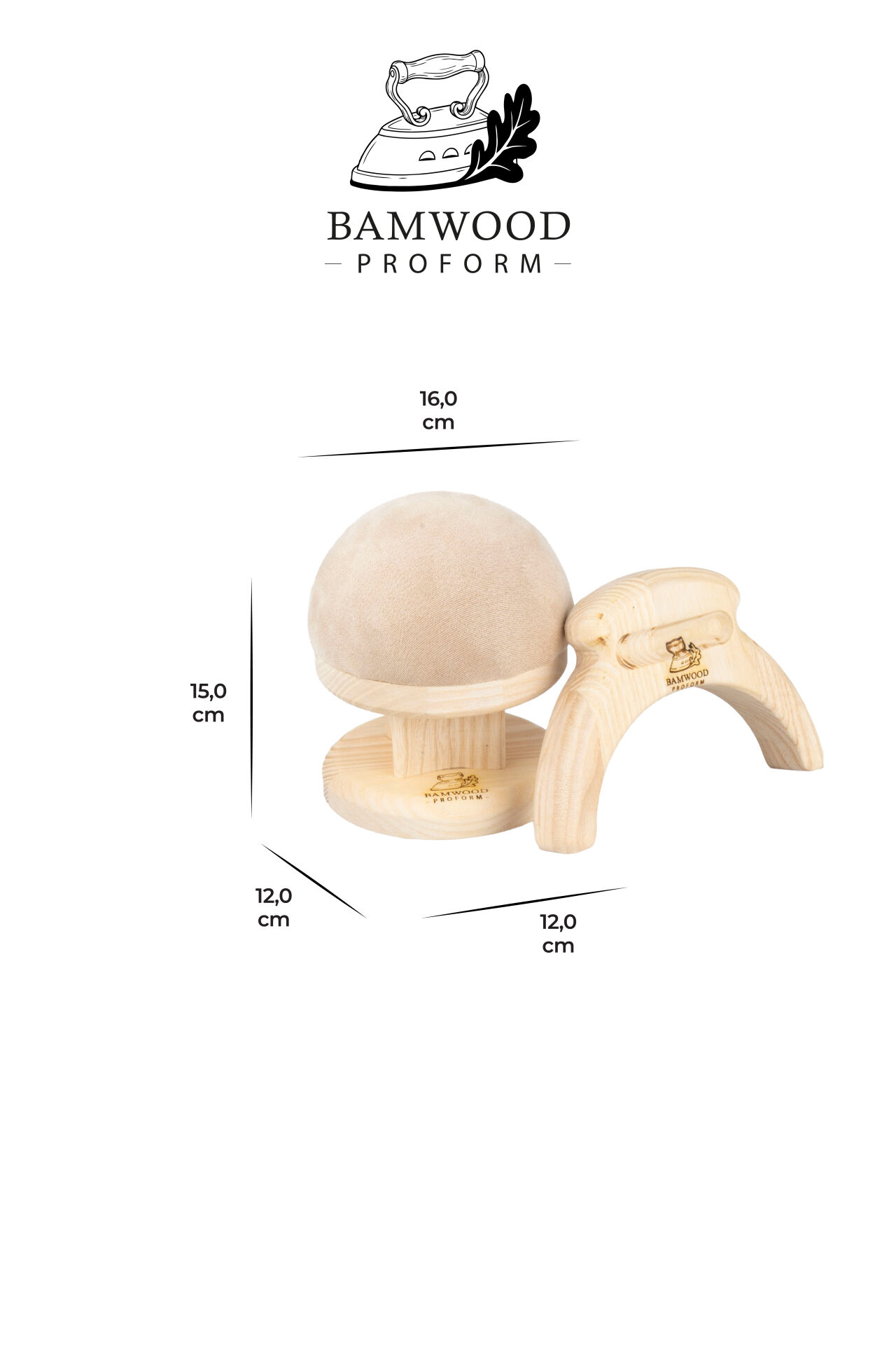 Bamwood Proform Steven 12 cm Küre Alçak Form Ve Klaket