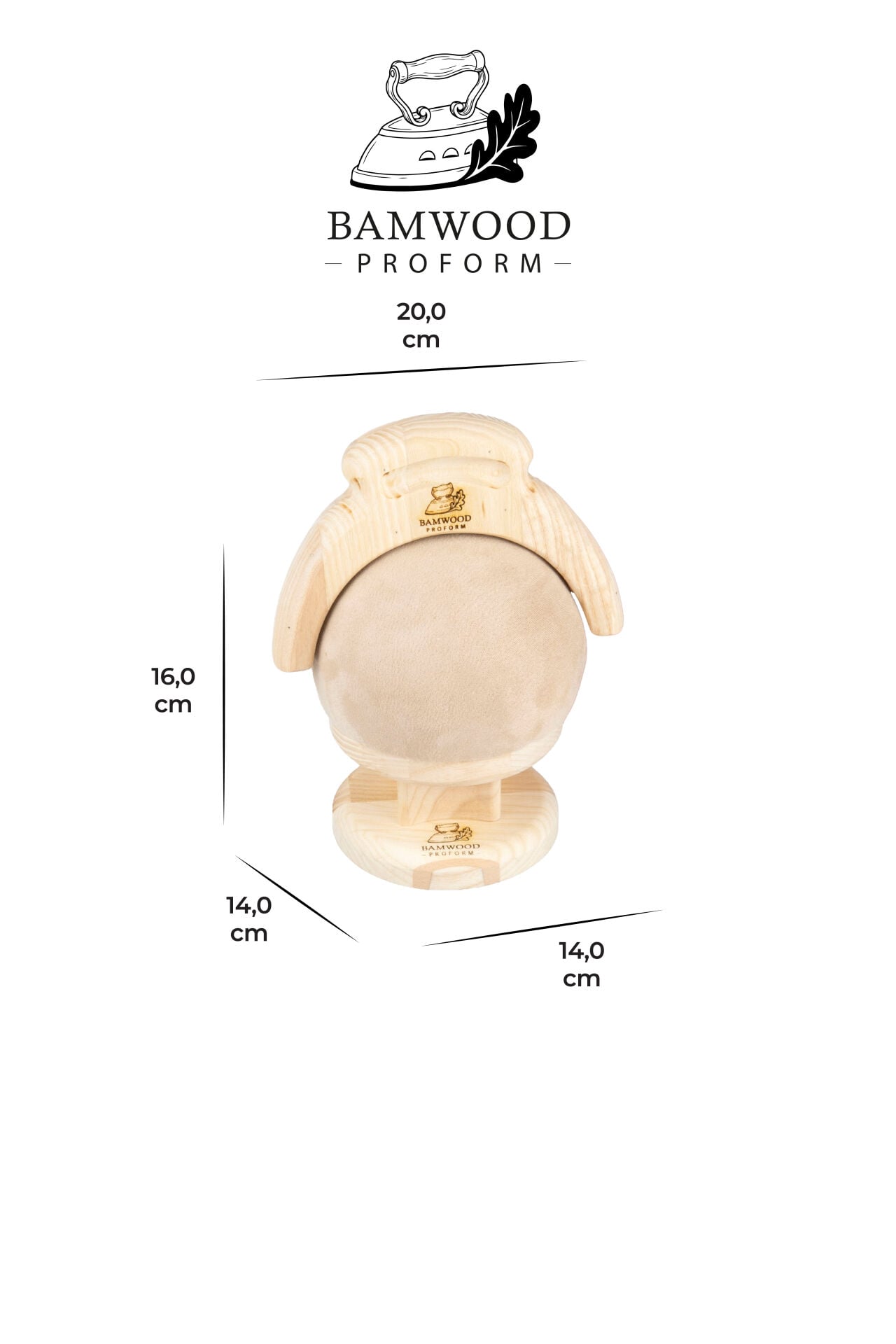Bamwood Proform Steven 14 cm Küre Ve Klaket