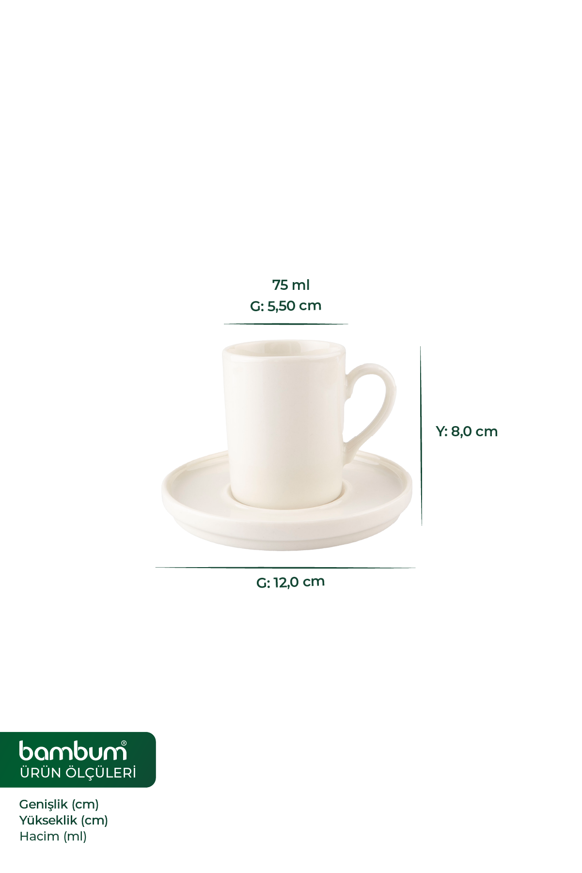 Aden - 6 Kişilik Kahve Fincan Takımı